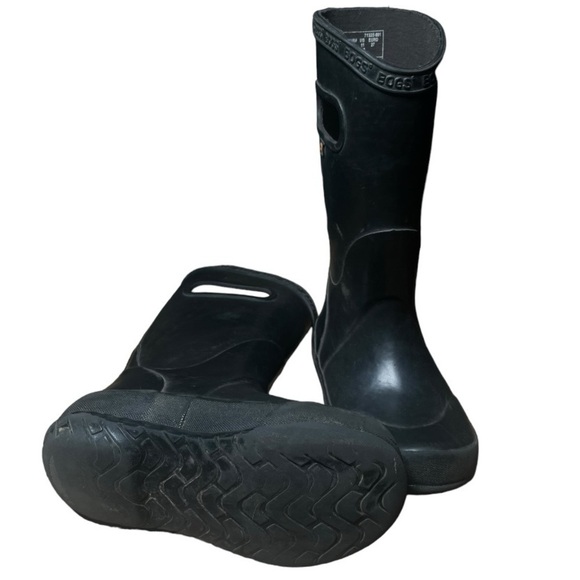 Bogs Boys Kids Girls 11 Rain Rubber Boots Black Waterproof Spring Boot Shoes 11K - Picture 7 of 11